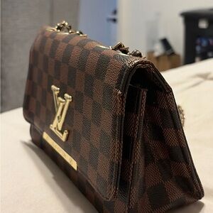 Louis Vuitton Brown Checkered Clutch